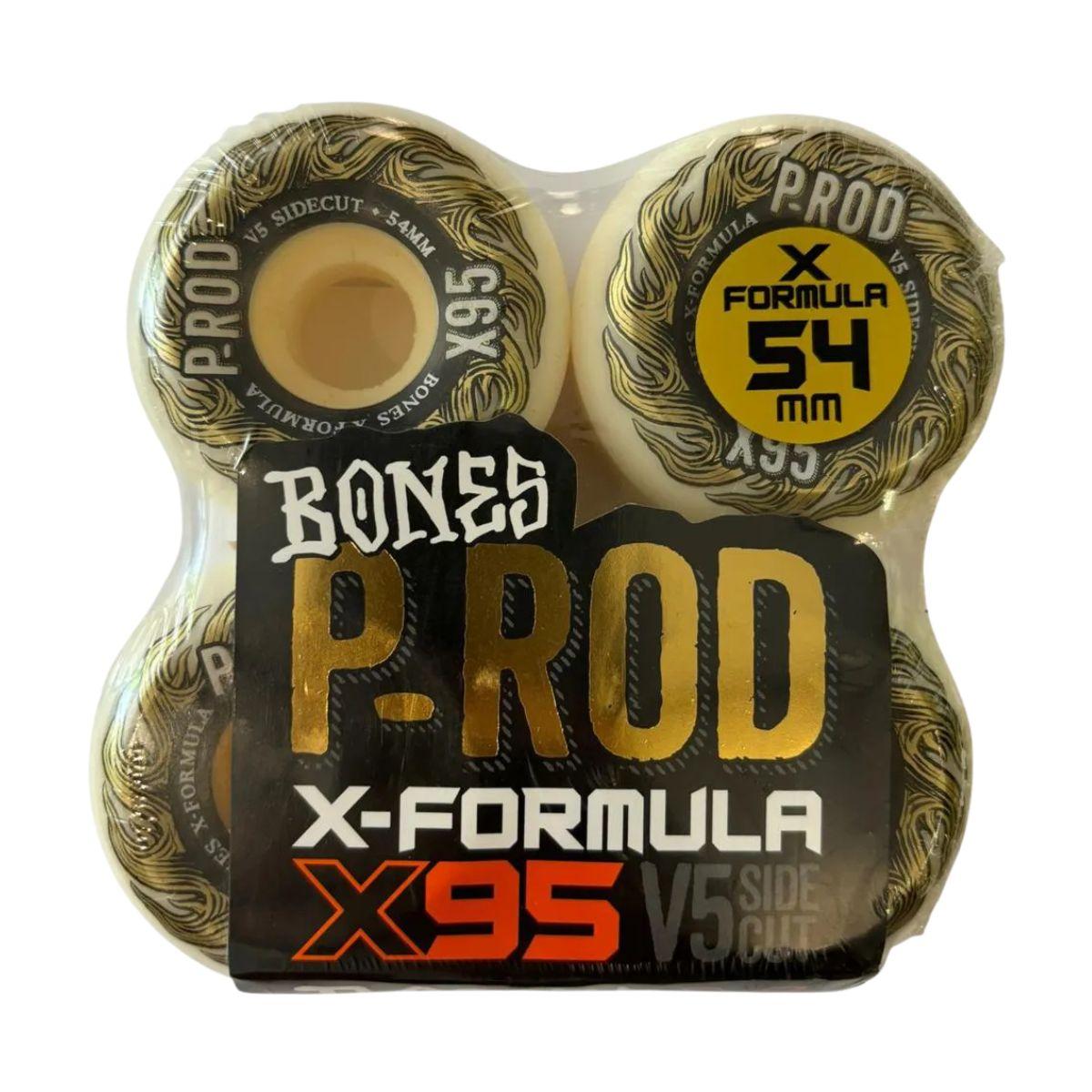Roda Bones X-fórmula P-Rod V5 Sidecut 54mm 95A